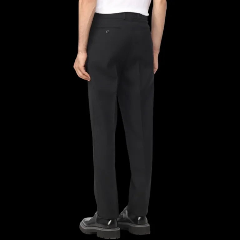 ALEXANDER MCQUEEN Pantalon droit cigarette laine noire