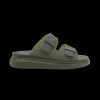 ALEXANDER MCQUEEN Sandales Hybrid à boucles caoutchouc Kaki