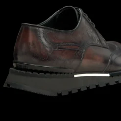 Basket Sneaker BERLUTI Fast Track Cuir Scritto charcoal brown