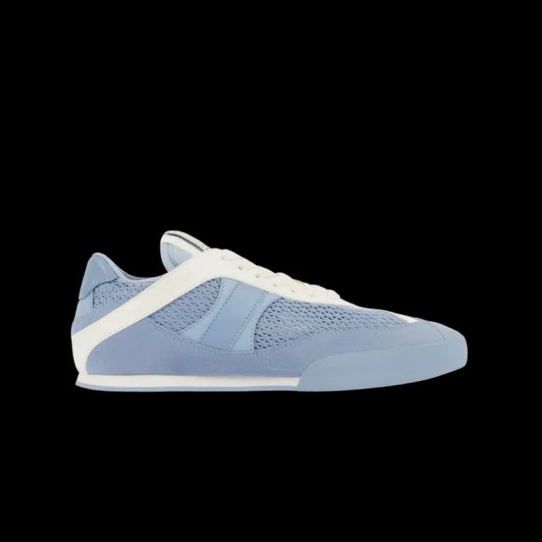 Baskets basses CHLOE Kick cuir resille bleu ciel