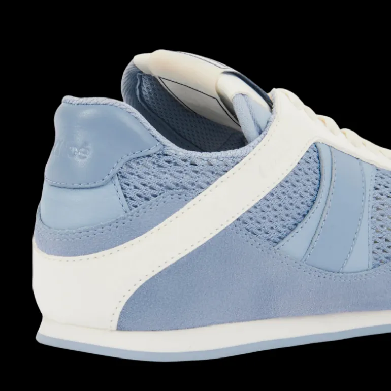 Baskets basses CHLOE Kick cuir resille bleu ciel