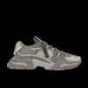 Baskets DOLCE & GABBANA Airmaster nylon daim cuir veau gris