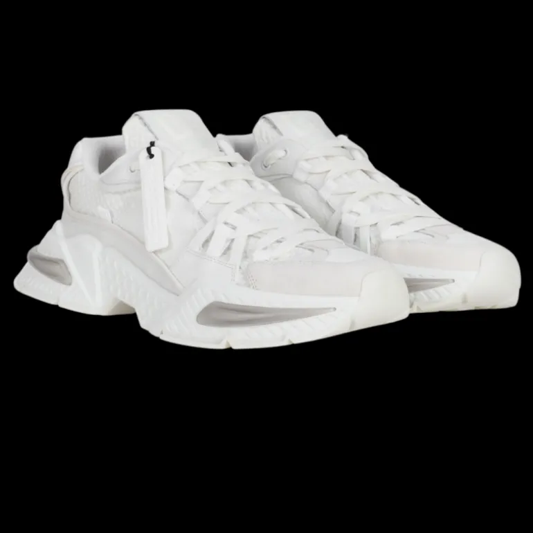 Baskets DOLCE & GABBANA Airmaster bi matière blanc logo DG