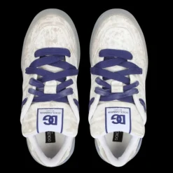 Baskets DOLCE & GABBANA New Roma cuir blanc marbré bleu