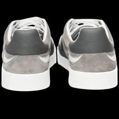 Baskets DOLCE & GABBANA Strobel Portofino Light cuir veau gris filet blanc