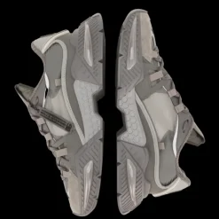 Baskets DOLCE & GABBANA Airmaster nylon daim cuir veau gris