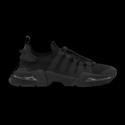 Baskets DOLCE GABBANA Airmaster nylon cuir noir lacets ronds