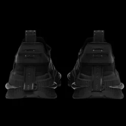 Baskets DOLCE GABBANA Airmaster nylon cuir noir lacets ronds