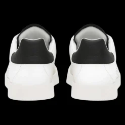 Baskets DOLCE GABBANA Portofino cuir veau blanc DG perforé noir