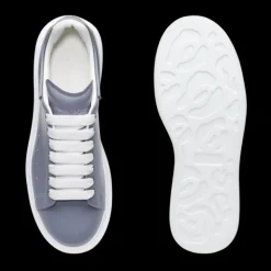 Baskets Sneakers ALEXANDER MCQUEEN Oversize cuir gris talon noir