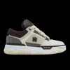 Baskets Sneakers AMIRI MA-1 cuir blanc marron