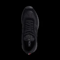 Baskets Sneakers MONCLER Pacey nylon daim noir logo talon