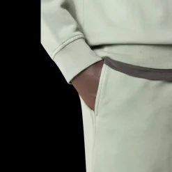 Bermuda cargo STONE ISLAND molleton coton vert sauge poche zippée