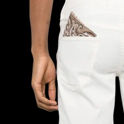 Bermuda JACOB COHEN Nicolas coton stretch blanc 5 poches