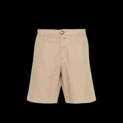 Bermuda JACOB COHEN Paul coton lin beige
