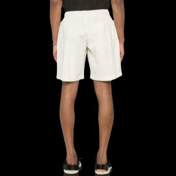 Bermuda PALM ANGELS nylon écru logo brodé noir