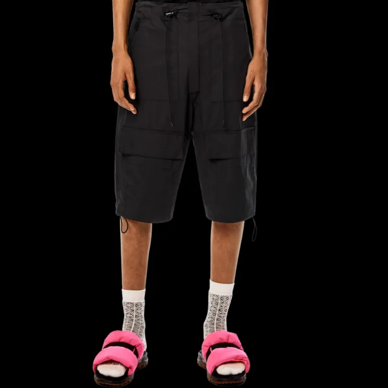 Bermuda Short LOEWE Cargo Coton noir Multipoches
