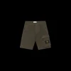 Bermuda STONE ISLAND cargo nylon métal Econyl kaki