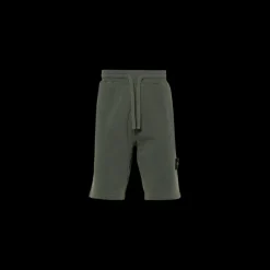 Bermuda STONE ISLAND molleton coton flammé kaki