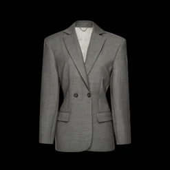 Blazer oversize MAGDA BUTRYM coupe cintrée laine gris