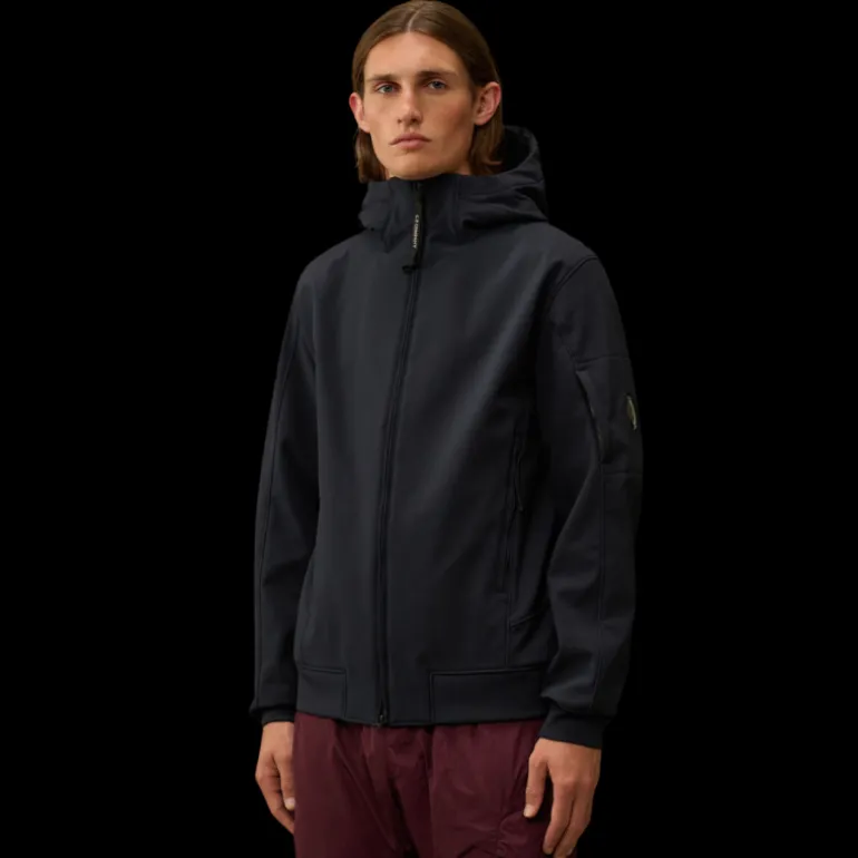 Blouson à capuche CP COMPANY CP Shell-R bleu nuit lentille