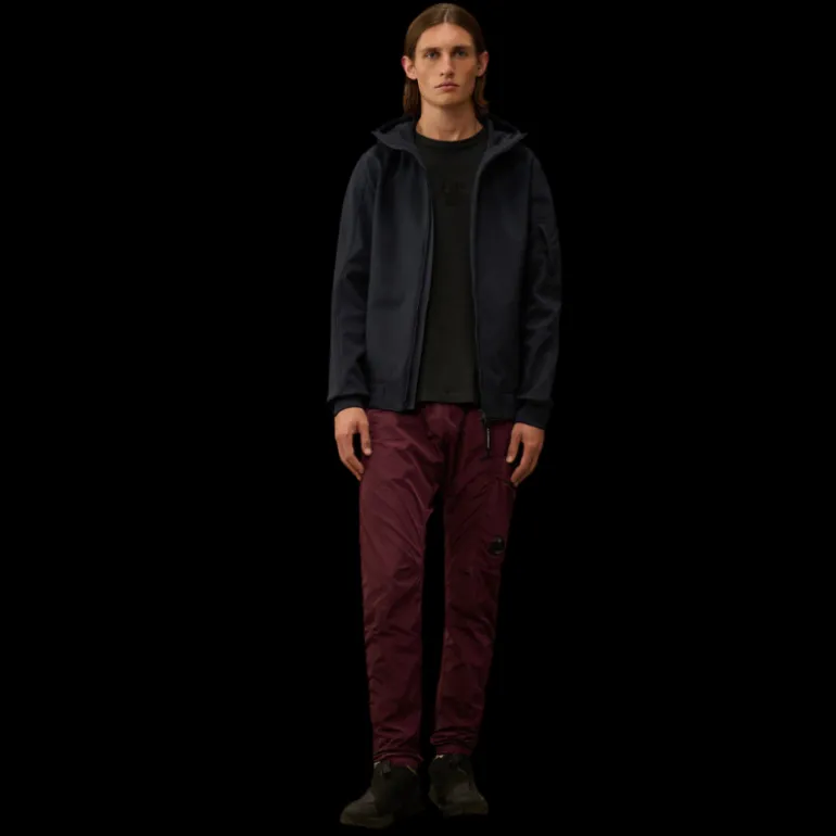 Blouson à capuche CP COMPANY CP Shell-R bleu nuit lentille