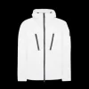 Blouson à capuche STONE ISLAND coupe vent Skin Touch nylon blanc poches zip