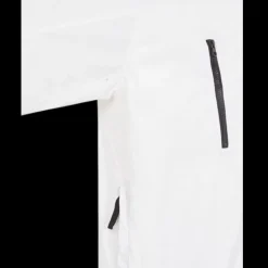 Blouson à capuche STONE ISLAND coupe vent Skin Touch nylon blanc poches zip