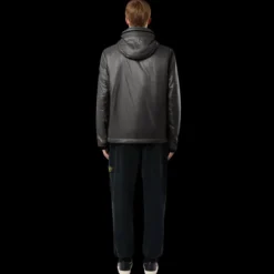 Blouson à capuche STONE ISLAND nylon recyclé noir Pertex