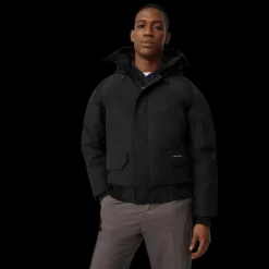 Blouson aviateur bomber CANADA GOOSE Chilliwack capuche noir