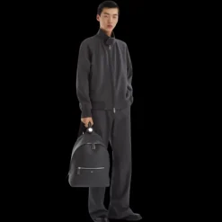 Blouson Bomber FENDI cachemire gris logo FF embossé dos