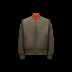 Blouson bomber réversible Neper Moncler x Mercedes-Benz by NIGO nylon kaki orange