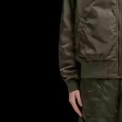 Blouson bomber réversible Neper Moncler x Mercedes-Benz by NIGO nylon kaki orange