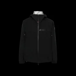 Blouson coupe vent Shipton capuche noir Goretex Moncler Grenoble