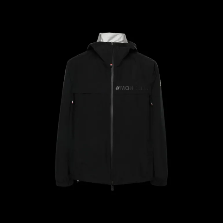 Blouson coupe vent Shipton capuche noir Goretex Moncler Grenoble