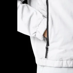 Blouson coupe-vent à capuche STONE ISLAND nylon reps déperlant gris