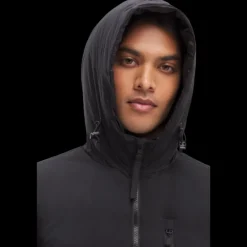 Blouson doudoune CANADA GOOSE Lodge Down Hoody nylon noir black label