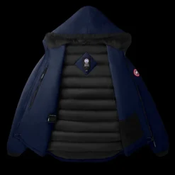 Blouson doudoune CANADA GOOSE Lodge down hoody nylon bleu marine