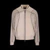 blouson veste zippée FENDI nylon beige monogramme FF