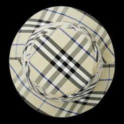 Bob à carreaux BURBERRY en coton mélangé check bleu Equestrian Knight