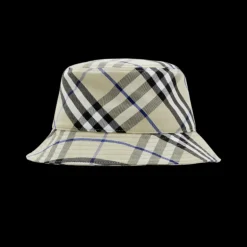 Bob à carreaux BURBERRY en coton mélangé check bleu Equestrian Knight