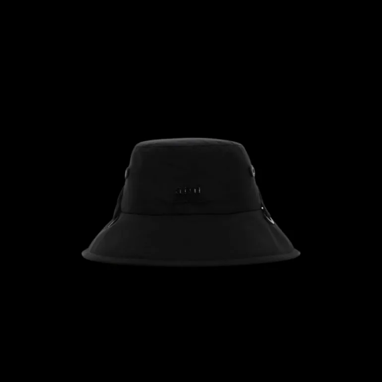 Bob à cordon AMI Paris toile nylon noir broderie logo