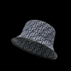 Bob FENDI en denim bleu FF jacquard blanc