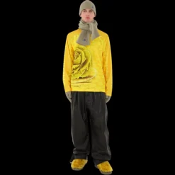 Bonnet BURBERRY cachemire côtelé argile broderie Equestrian Knight bleu