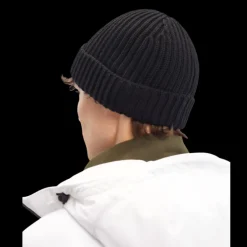 Bonnet CP COMPANY Lentille Laine Mérinos Extra Fin Noir