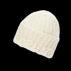 Bonnet LOEWE grosse maille laine mohair melangé écru