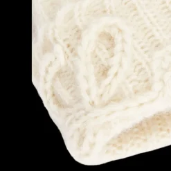 Bonnet LOEWE grosse maille laine mohair melangé écru