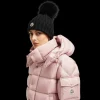 Bonnet MONCLER laine mérinos noir pompon