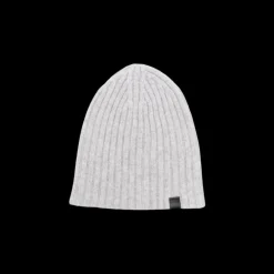 Bonnet TOM FORD cachemire côtelé gris clair