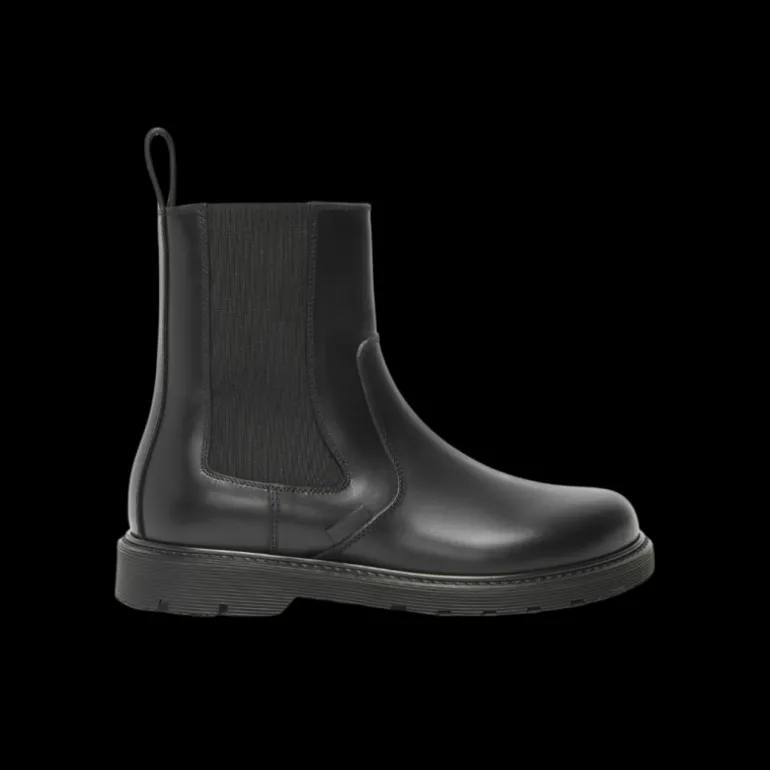 Bottine Chelsea LOEWE Blaze cuir veau pull-up noir